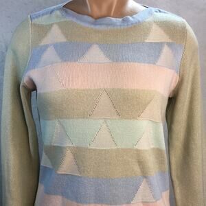 Koret Pullover Sweater Pastel Light Green Blue Pink Women's Size Petite‎ Small